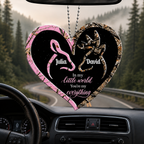 Personalized Deer Heart Doe Buck Romantic Quotes Ornament, Custom Gift for Couples, Anniversary Gift