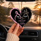 Personalized Deer Heart Doe Buck Romantic Quotes Ornament, Custom Gift for Couples, Anniversary Gift