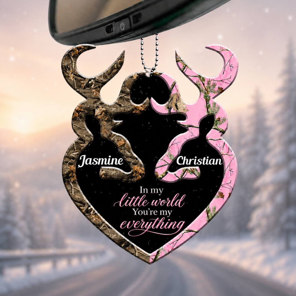 Personalized Name Buck And Doe You're My Everything Ornament - Ideal Gifts for Couples, for Husband & Wife