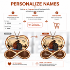 Better Together with Romantic Moments Personalized Couple Heart Ornament – Custom Names, 10 Romantic Poses Couple Ornament - Anniversary Gift for Girlfriend & Boyfriend - Gift for Couples
