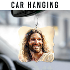Christ Smiling Portrait Christian Ornament Gift Christmas Ornament Car Hanging