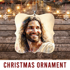 Christ Smiling Portrait Christian Ornament Gift Christmas Ornament Car Hanging