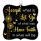 Dandelion Butterflies Have Faith Christian Ornament Gift Christmas Ornament Car Hanging