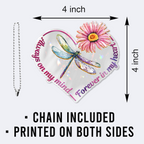 Flower Dragonfly Forever In My Heart Christian Ornament Gift Christmas Ornament Car Hanging