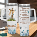 Flower Cross Chains Are Gone Tumbler 40 Oz Custom Gift - Personalized Stainless Steel Tumbler