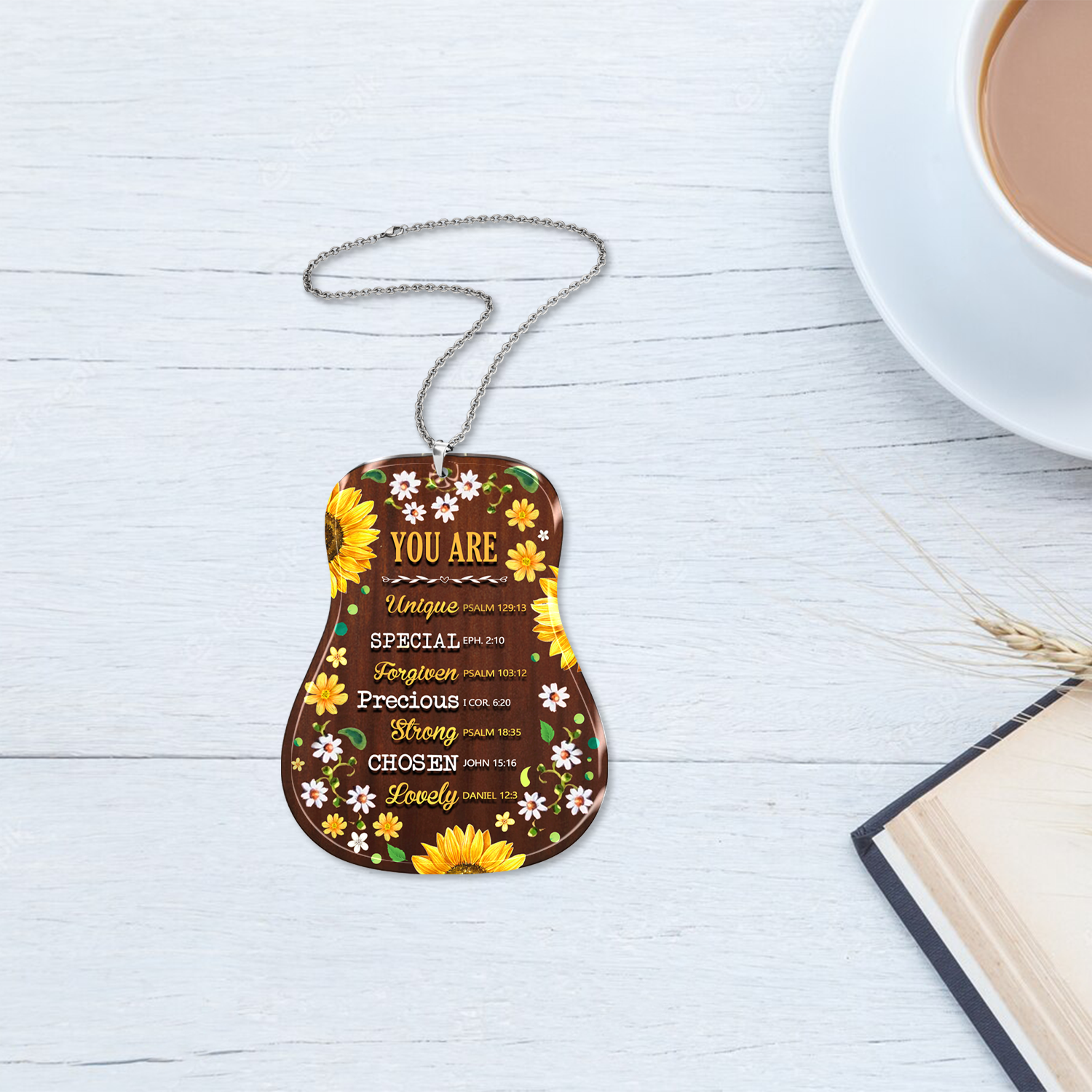 Colorful Flower Guitar You Are 2023 Christmas Ornaments