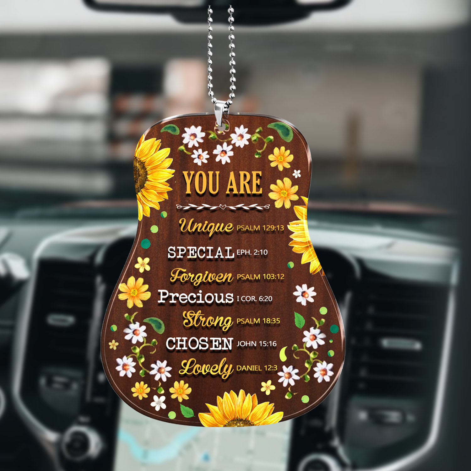 Colorful Flower Guitar You Are 2023 Christmas Ornaments