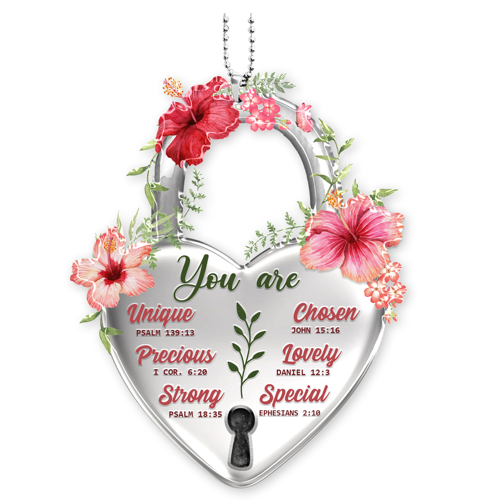 Flower Hibiscus Lock You Are 2023 Christmas Ornaments