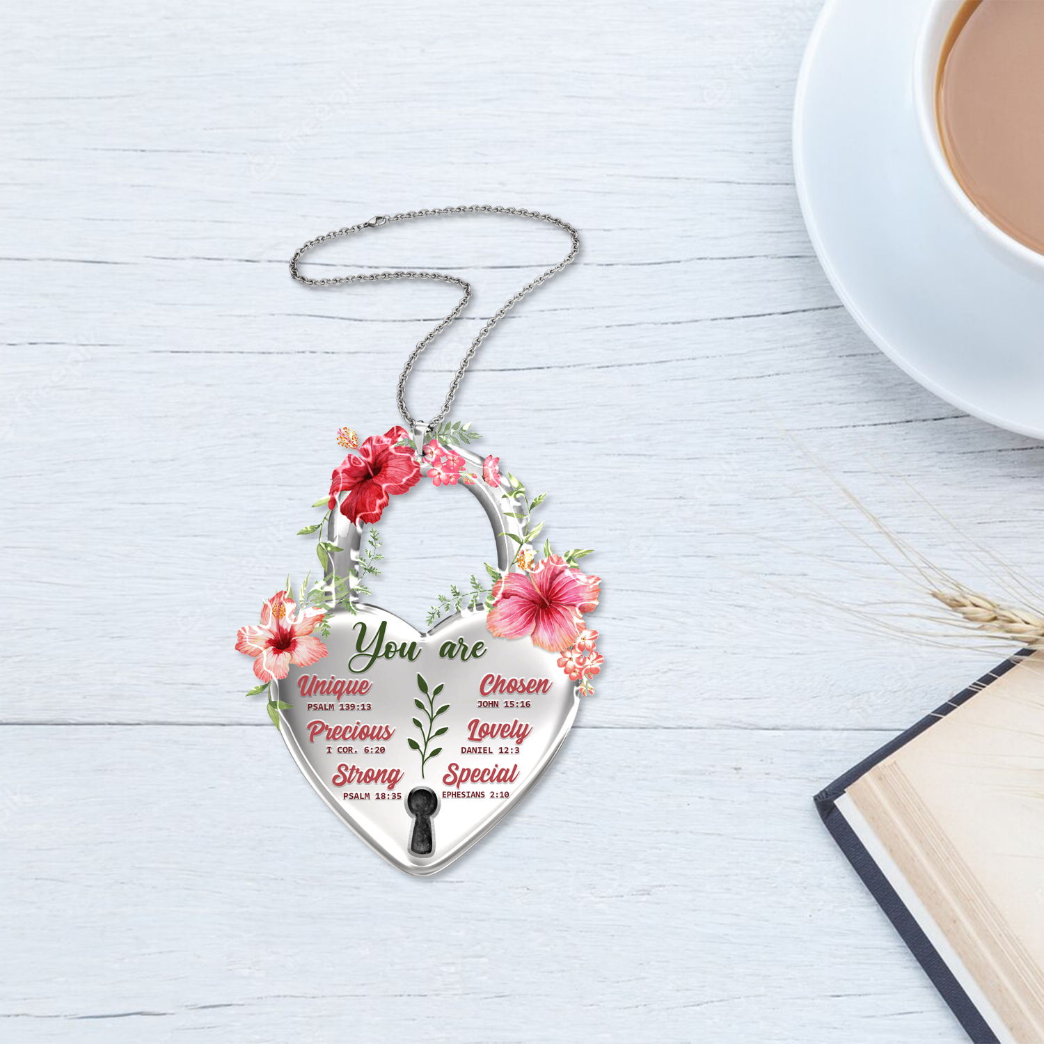 Flower Hibiscus Lock You Are 2023 Christmas Ornaments