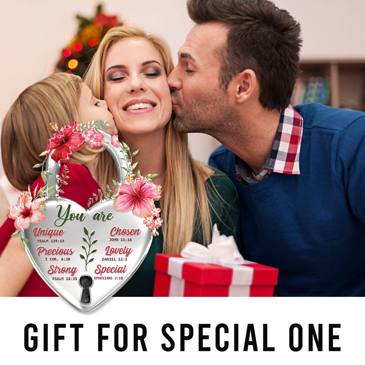 Flower Hibiscus Lock You Are 2023 Christmas Ornaments