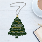 Christmas Pine For Unto Us Christian Ornament Gift Christmas Ornament Car Hanging