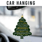 Christmas Pine For Unto Us Christian Ornament Gift Christmas Ornament Car Hanging