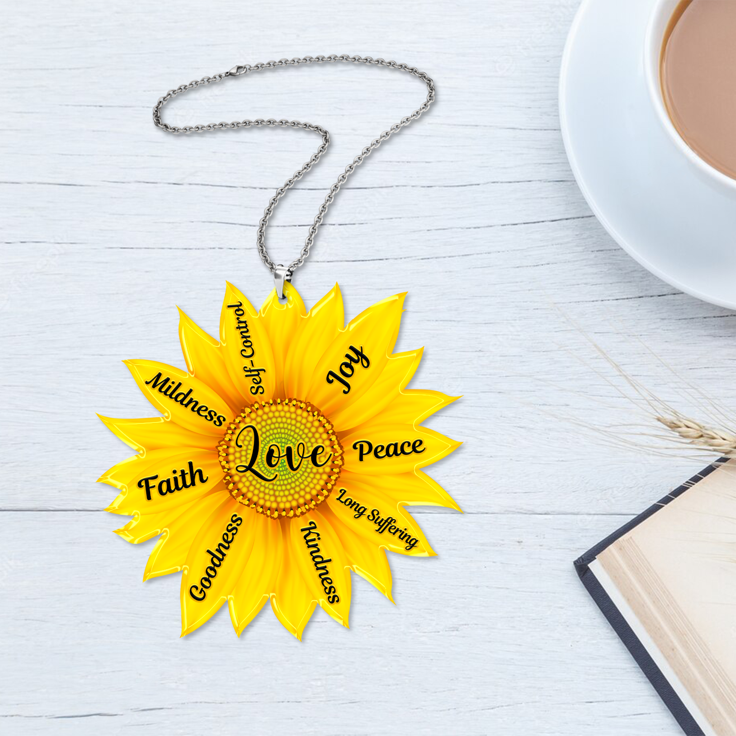 Sunflower Fruit Of The Spirit Christian Ornament Gift Christmas Ornament Car Hanging