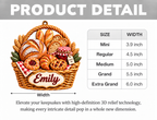 3D Raised Personalized Name Ornament - Sourdough Baker Ornament - Gift for Baking Lovers