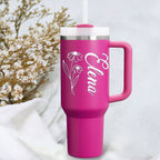 Daisy Flower You Are Personalized 40oz Tumbler Travel Cup Christian Gift Birthday Gift - Religious, Self-Care Inspiration Gifts