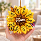 3D Raised Sunflower Bible Verse Ornament - Inspirational Gift for Mom, Grandma, women
