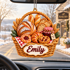 3D Raised Personalized Name Ornament - Sourdough Baker Ornament - Gift for Baking Lovers