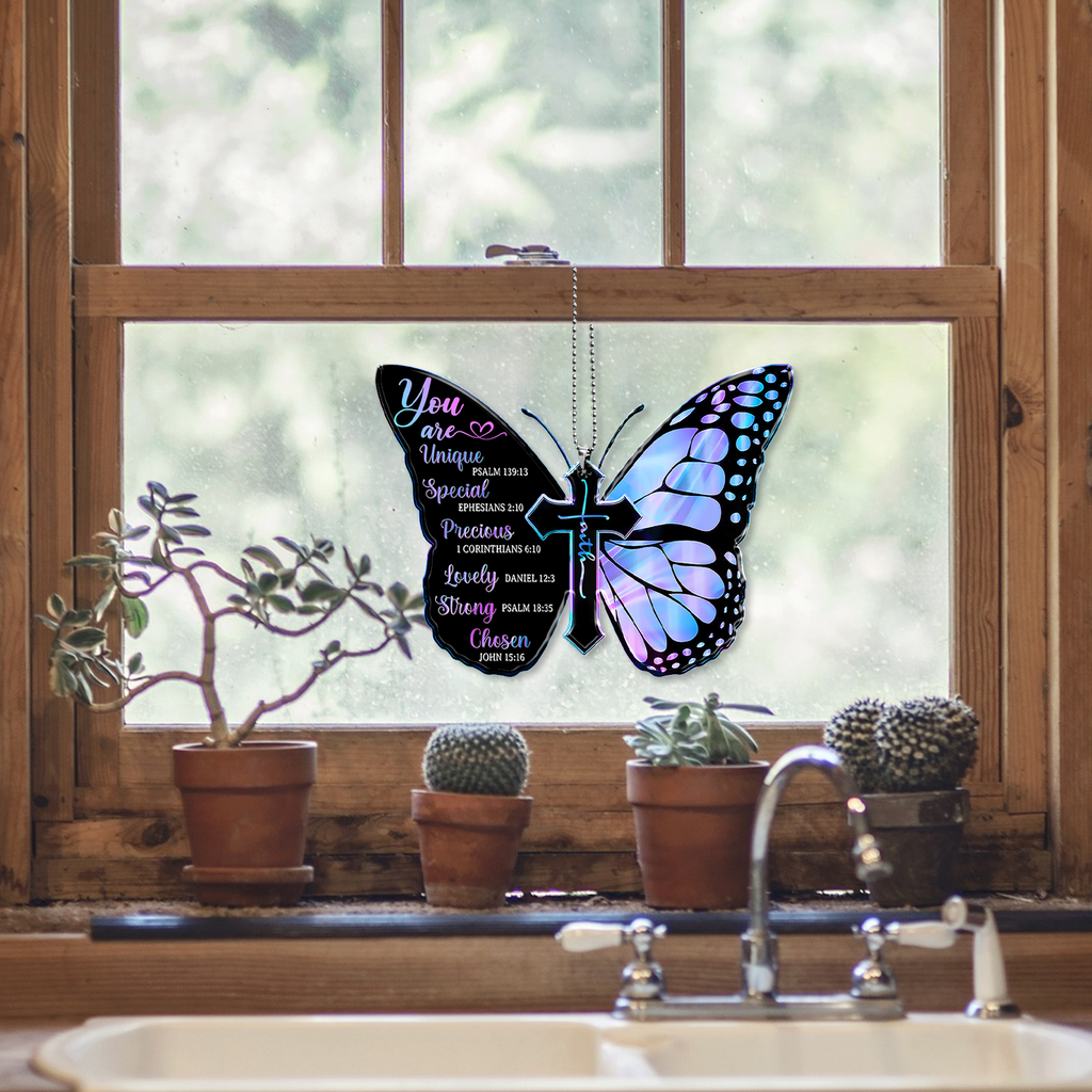 Hologram Black Butterfly You Are 2023 Christmas Ornaments