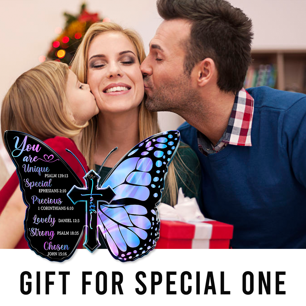 Hologram Black Butterfly You Are 2023 Christmas Ornaments
