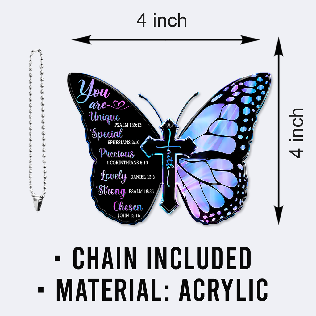 Hologram Black Butterfly You Are 2023 Christmas Ornaments