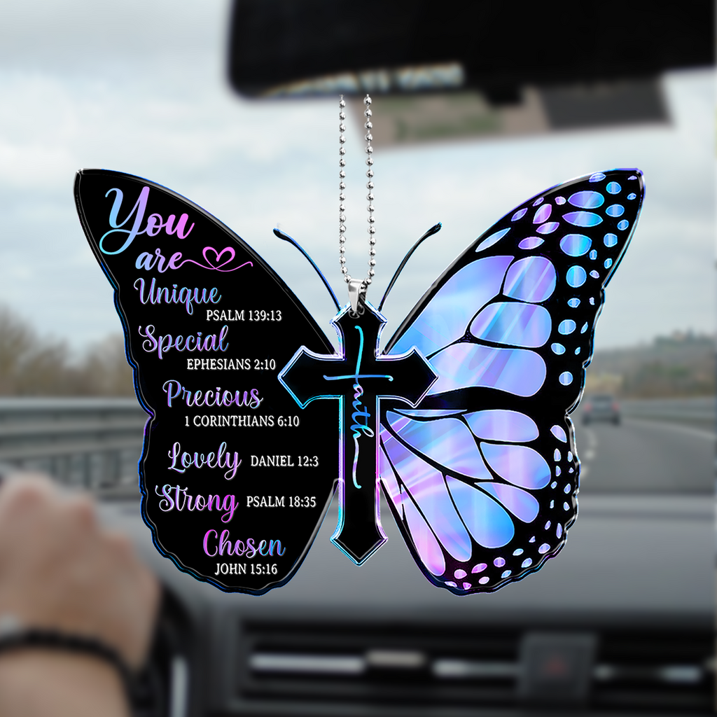Hologram Black Butterfly You Are 2023 Christmas Ornaments