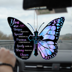 Hologram Black Butterfly You Are 2023 Christmas Ornaments