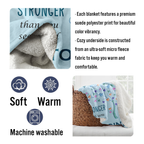 Blue You Are Sherpa Blanket Custom Gifts for Women or Men - Inspirational Blanket, Thinking of You Gifts for Friend Sister Coworker, Personalized Blanket Gifts for Her Him