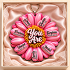 3D Raised Ornament – Pink Gerbera Daisy Ornament - Inspirational Gift for Her