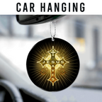 Glory Cross Jesus Saves Christian Ornament Gift Christmas Ornament Car Hanging