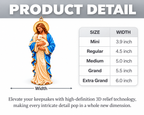 3D Raised Jesus Holding Lamb Christian Ornament