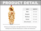 3D Raised Jesus Holding Lamb Christian Religious Ornament