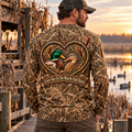 Love You To The Marsh And Back Duck Hunting Hoodie – Mallard Couple Camo 3D Shirt, Gift For Husband