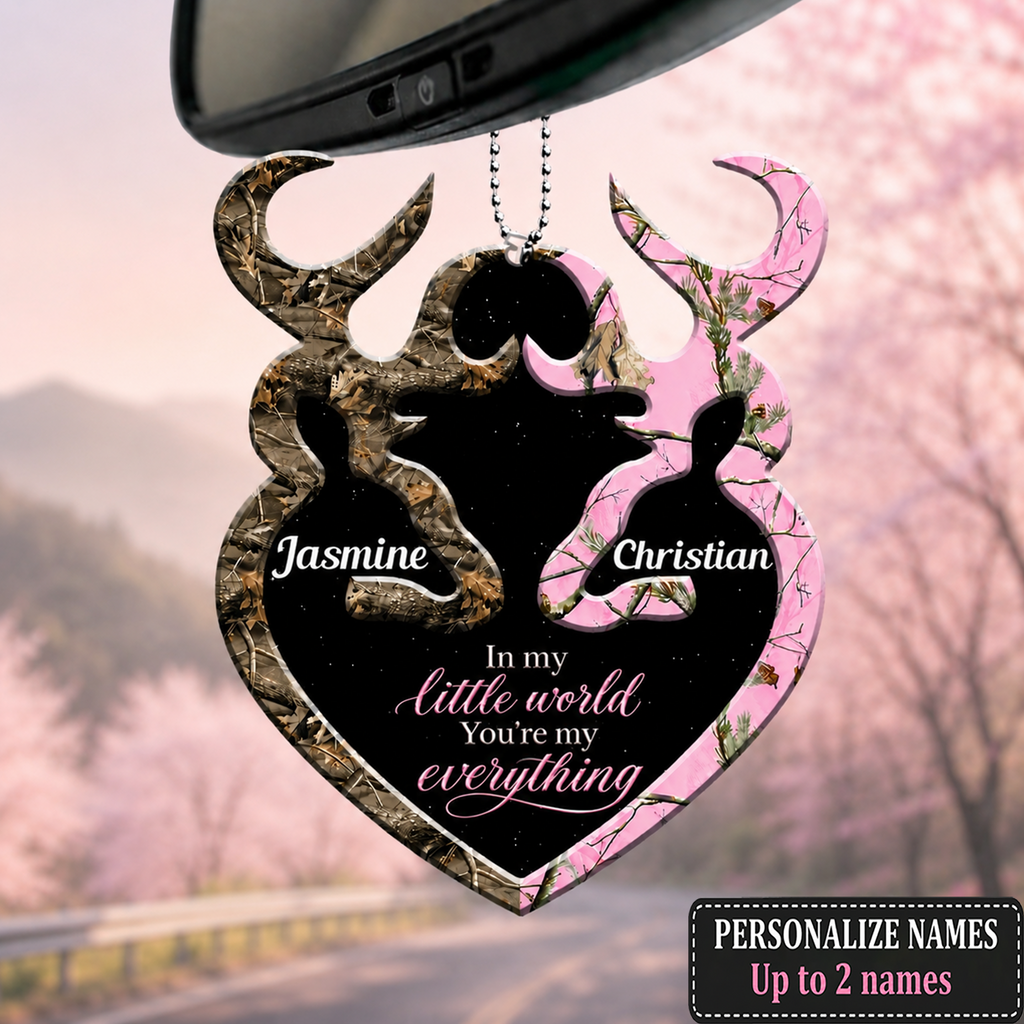 Personalized Name Buck And Doe You're My Everything Ornament - Ideal Gifts for Couples, for Husband & Wife