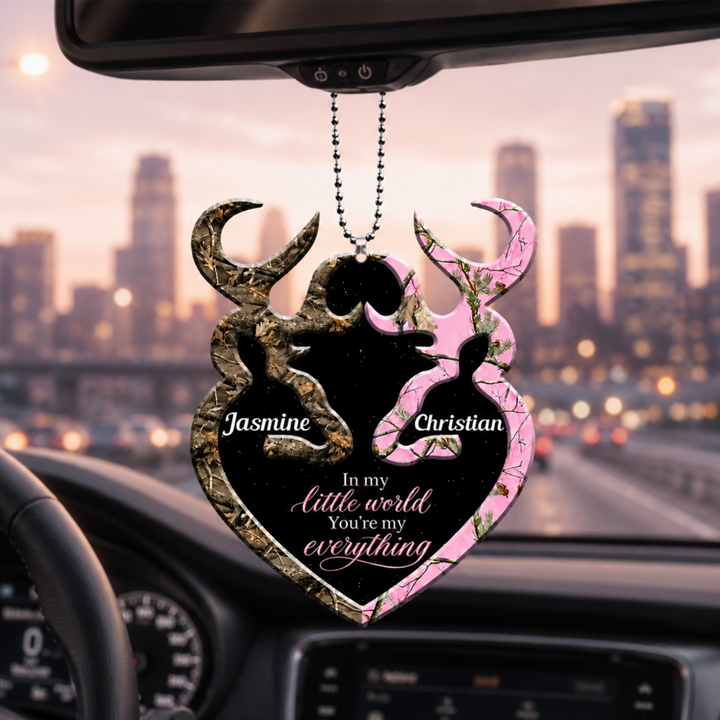 Personalized Name Buck And Doe You're My Everything Ornament - Ideal Gifts for Couples, for Husband & Wife