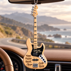 3D Raised God Says You Are Bass Guitar Ornament, Christian Faith Gift for Music Lovers