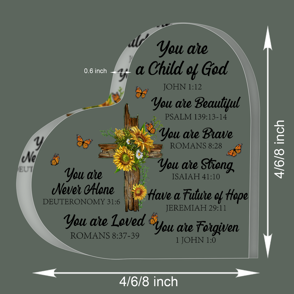 You Are A Child Of God Christian Gifts Religious Gifts Scripture Gifts For Women Inspirational Gifts With Bible Verse Acrylic Plaque