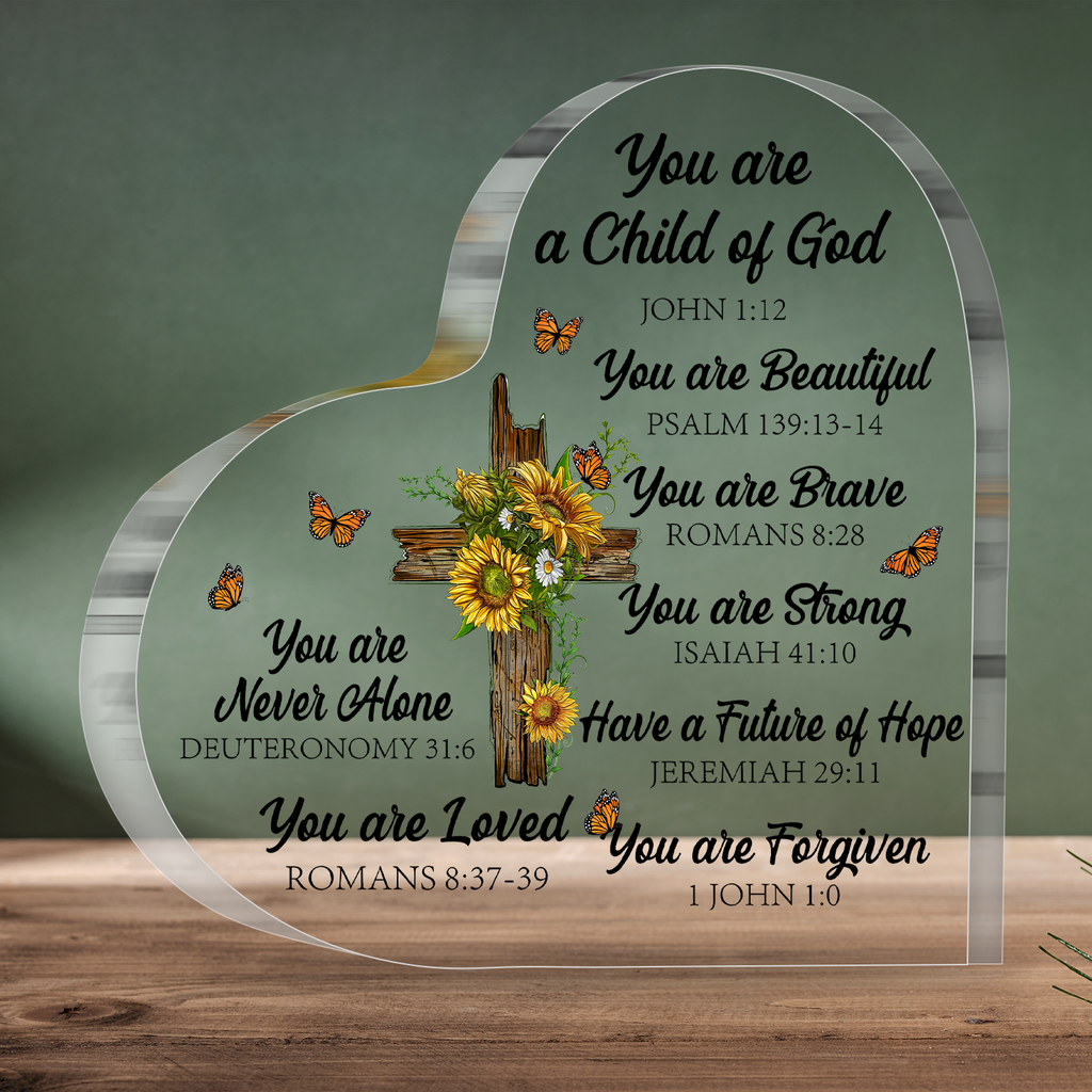 You Are A Child Of God Christian Gifts Religious Gifts Scripture Gifts For Women Inspirational Gifts With Bible Verse Acrylic Plaque