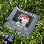 Custom Dog Photo Faithful Friend And Companion Custom Dog Memorial Stone, Pet Memorial Gifts - Personalized Custom Memorial Tombstone