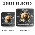 Circle Frame Pet Photo You Were More Than Just A Pet Custom Dog Memorial Stone, Pet Memorial Gifts - Personalized Custom Memorial Tomstone