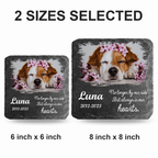 Custom Pet Photo No Longer By Our Side Custom Dog Memorial Stone, Pet Memorial Gifts - Personalized Custom Memorial Tomstone