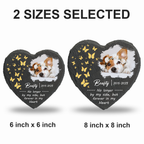 Dog Photo Butterfly Custom Dog Memorial Stone, Pet Memorial Gifts - Personalized Custom Memorial Tomstone