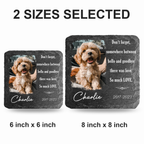 Dog Photo Don't Forget There Was Love Custom Dog Memorial Stone, Pet Memorial Gifts - Personalized Custom Memorial Tomstone