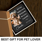 Dog Photo Don't Forget There Was Love Custom Dog Memorial Stone, Pet Memorial Gifts - Personalized Custom Memorial Tomstone