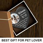 Crown Of Thorns It Broke Our Heart To Lose You Custom Dog Memorial Stone, Pet Memorial Gifts - Personalized Custom Memorial Tombstone