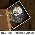 Dog Photo Butterfly Custom Dog Memorial Stone, Pet Memorial Gifts - Personalized Custom Memorial Tomstone