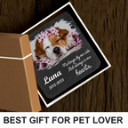 Custom Pet Photo No Longer By Our Side Custom Dog Memorial Stone, Pet Memorial Gifts - Personalized Custom Memorial Tomstone