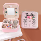 You Are Jewelry Box Organizer Initial Small Jewelry Box Custom Personalized Birthday Gift Women Her, Travel Essentials, Mothers Day Gift, Graduation Gift