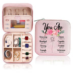 You Are Jewelry Box Organizer Initial Small Jewelry Box Custom Personalized Birthday Gift Women Her, Travel Essentials, Mothers Day Gift, Graduation Gift