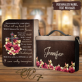 Roses Cross Surrounded By Your Glory Christian Personalized Bible Cover