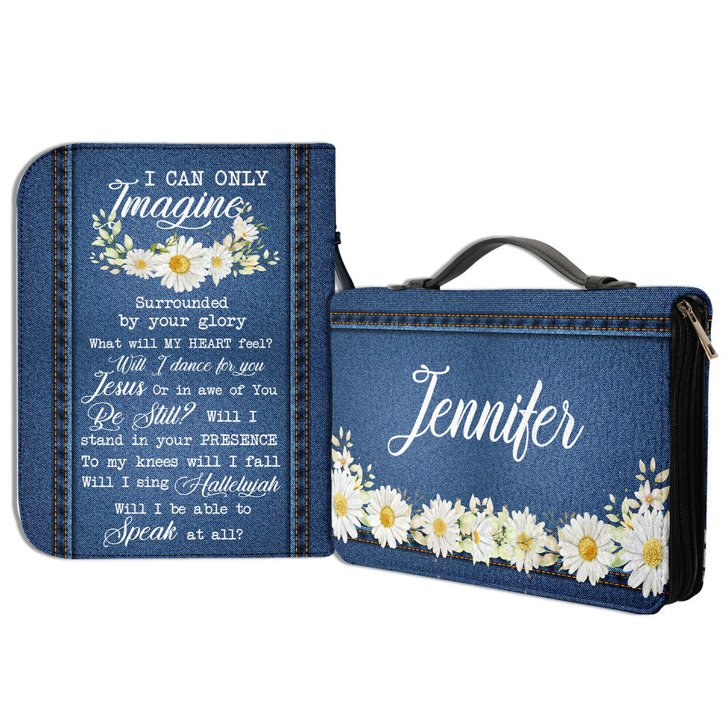 Daisy Heart Jean Surrounded By Your Glory Christian Personalized Bible Cover